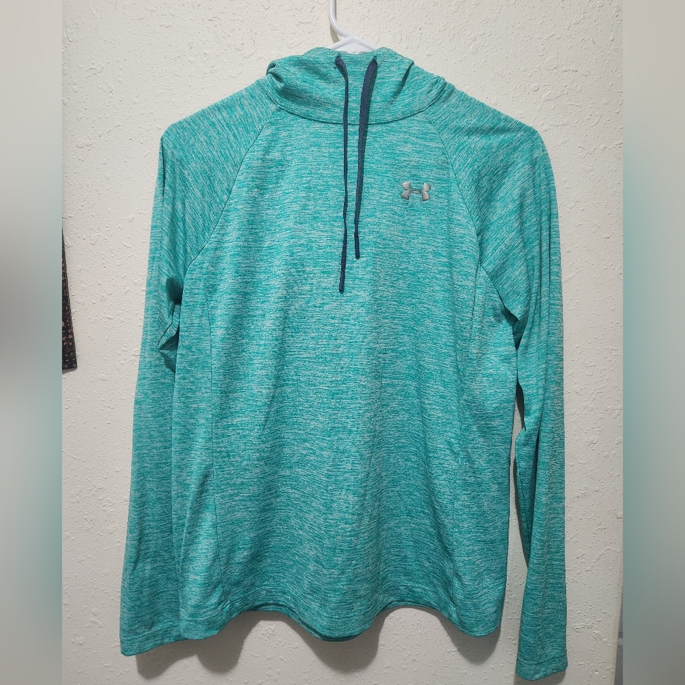 Under Armour Teal Marled Lightweight Pullover Hoodie